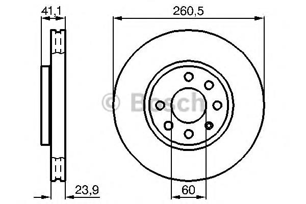 0 986 478 730 Bosch tarcza hamulcowa przednia