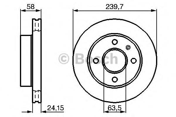 Tarcza hamulcowa przednia 1629482 Ford