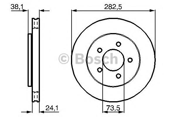 0 986 478 109 Bosch tarcza hamulcowa przednia