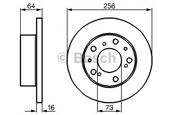 0986478200 Bosch tarcza hamulcowa przednia