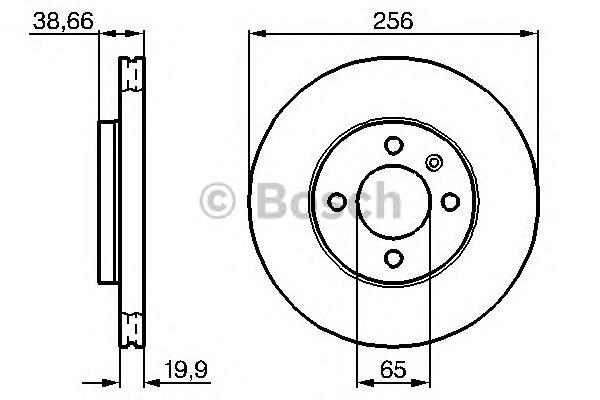 0 986 478 308 Bosch tarcza hamulcowa przednia