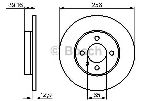 0986478329 Bosch tarcza hamulcowa przednia