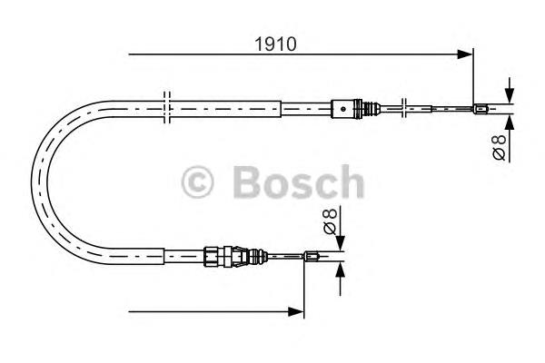Linka hamulca ręcznego tylna prawa/lewa Peugeot/Citroen 9802570580 cena, od 19,12 USD