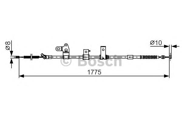 4643042142 Toyota linka hamulca ręcznego tylna lewa