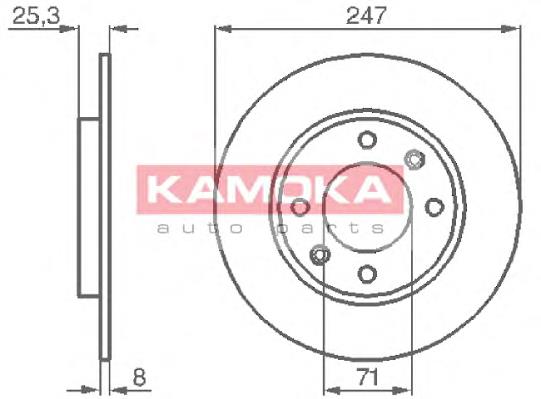 Do koszyka E169115 Peugeot/Citroen Tarcza hamulcowa tylna