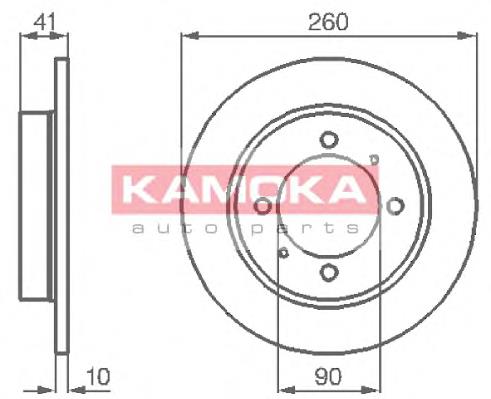 Tarcza hamulcowa tylna 604840 Daco