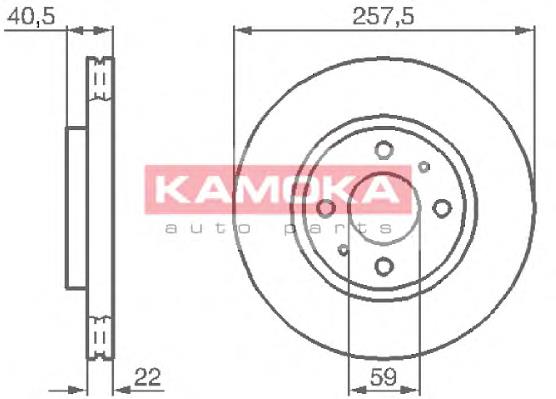 Tarcza hamulcowa przednia 71770936 Fiat/Alfa/Lancia
