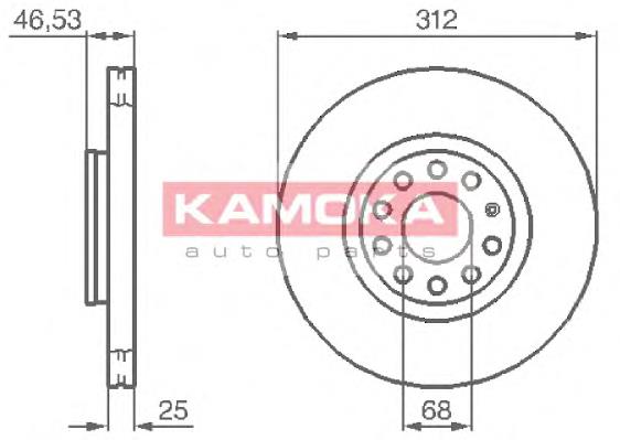 Tarcza hamulcowa przednia VAG 8D0615301J cena, od 56,77 USD