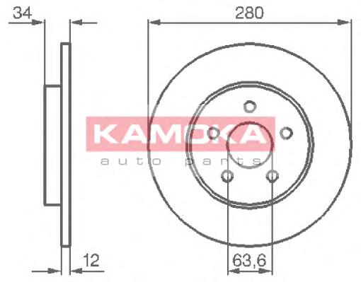 1506339 Ford Tarcza hamulcowa tylna