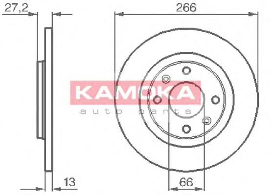 1032000 Kamoka tarcza hamulcowa przednia