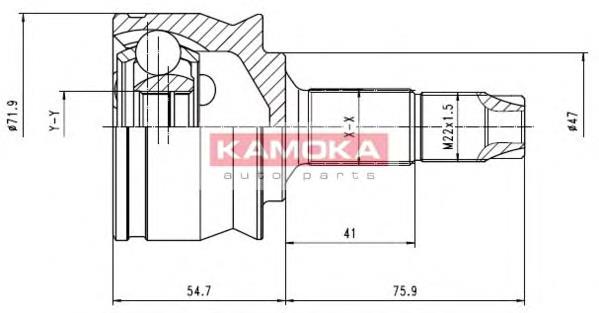 46308000 Fiat/Alfa/Lancia Przegub homokinetyczny przedni zewnętrzny