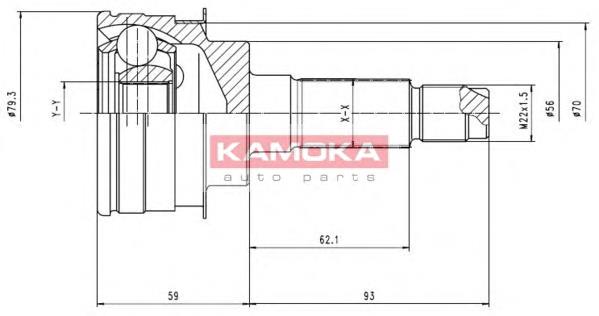 Przegub homokinetyczny przedni zewnętrzny Mazda F02425400D cena, od 20,45 USD