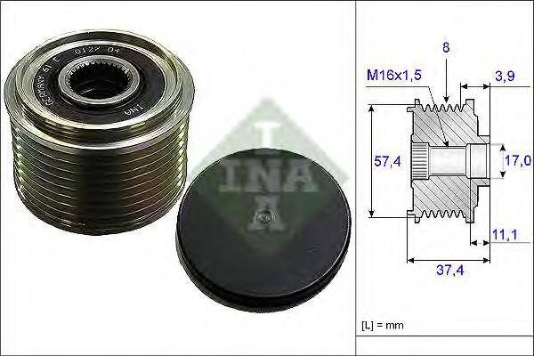 535006810 INA Koło pasowe alternatora