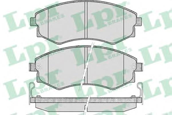 05P348 LPR klocki hamulcowe przednie tarczowe