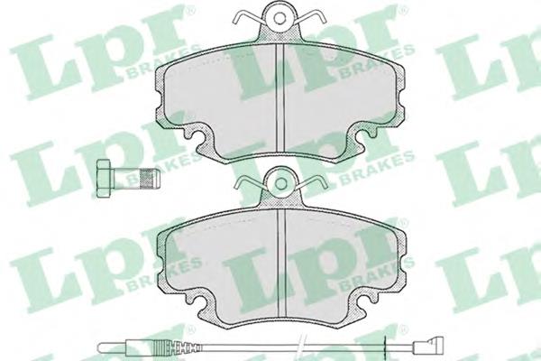 Klocki hamulcowe przednie tarczowe LPR 05P349 cena, od 19,46 USD