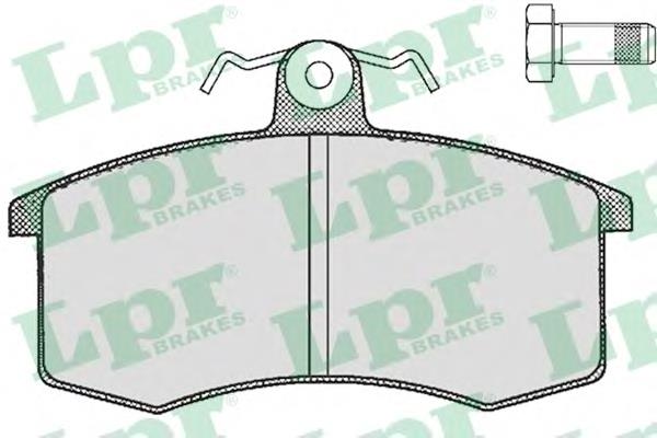 05P288 LPR klocki hamulcowe przednie tarczowe