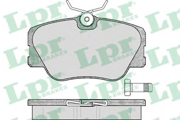 05P280 LPR klocki hamulcowe przednie tarczowe