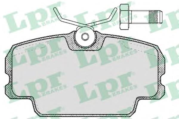 05P273 LPR Klocki hamulcowe przednie tarczowe