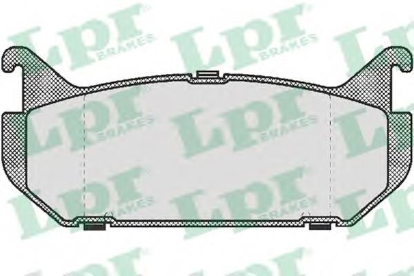 05P512 LPR okładziny (klocki do hamulców tarczowych tylne)