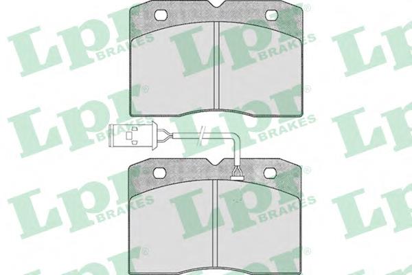 Klocki hamulcowe przednie tarczowe LPR 05P425 cena, od 38,54 USD