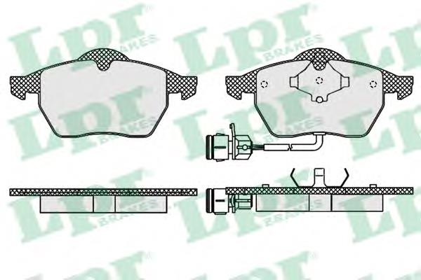 Klocki hamulcowe przednie tarczowe LPR 05P453 cena, od 29,45 USD