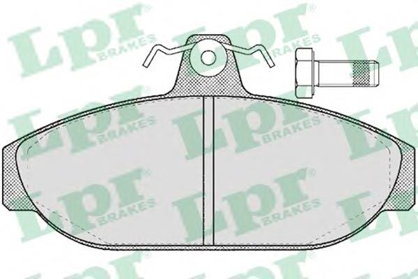 Klocki hamulcowe przednie tarczowe 270887 Volvo