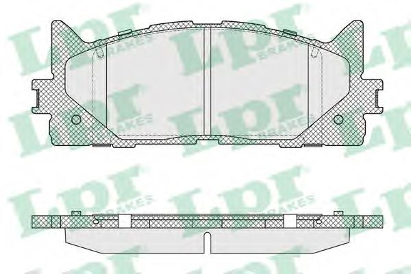 Klocki hamulcowe przednie tarczowe LPR 05P1593 cena, od 26,62 USD
