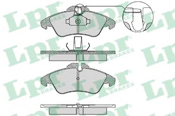 05P1469 LPR klocki hamulcowe przednie tarczowe