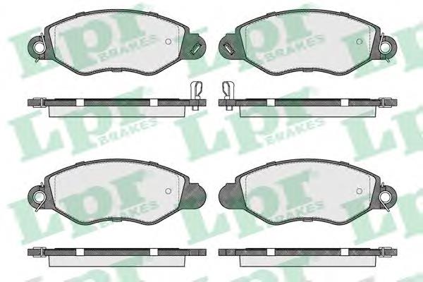 Klocki hamulcowe przednie tarczowe LPR 05P994 cena, od 27,16 USD