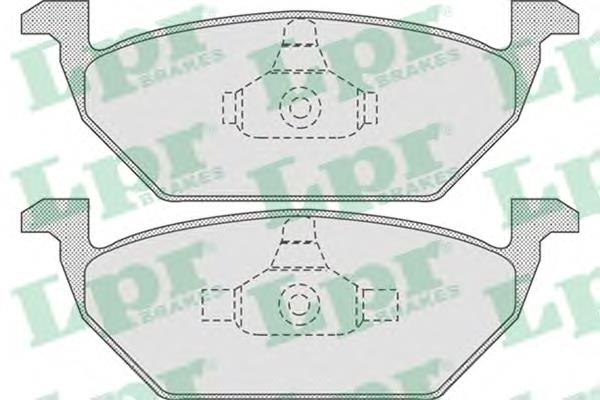 05P730 LPR klocki hamulcowe przednie tarczowe