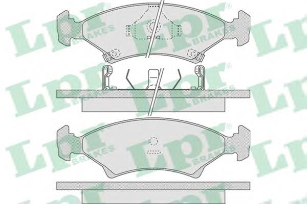 Klocki hamulcowe przednie tarczowe 5023994 Ford