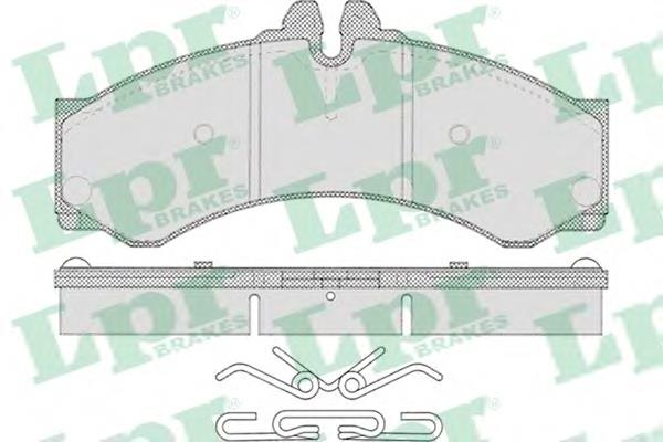 Klocki hamulcowe przednie tarczowe LPR 05P633 cena, od 18,51 USD