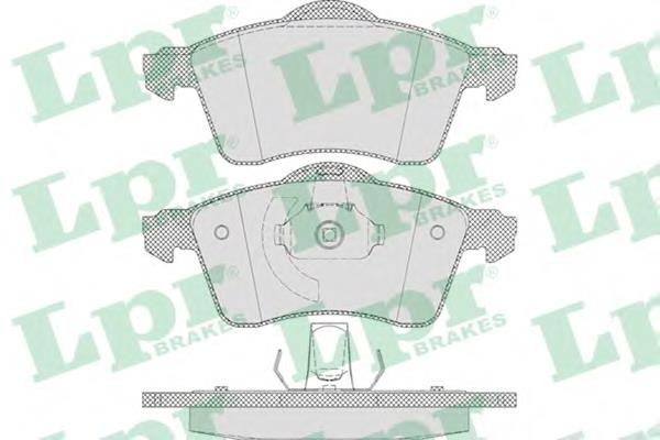 05P645 LPR Klocki hamulcowe przednie tarczowe