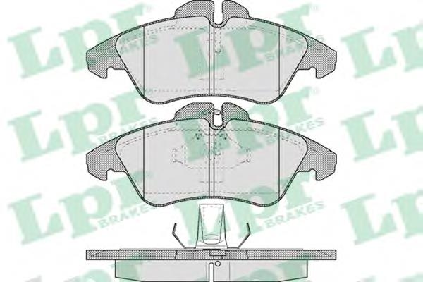 05P608 LPR klocki hamulcowe przednie tarczowe