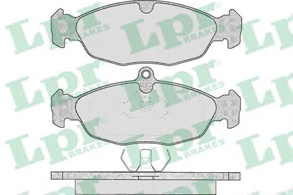 05P599 LPR klocki hamulcowe przednie tarczowe