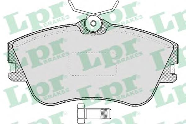 Klocki hamulcowe przednie tarczowe LPR 05P605 cena, od 26,87 USD