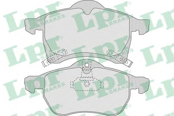Klocki hamulcowe przednie tarczowe LPR 05P690