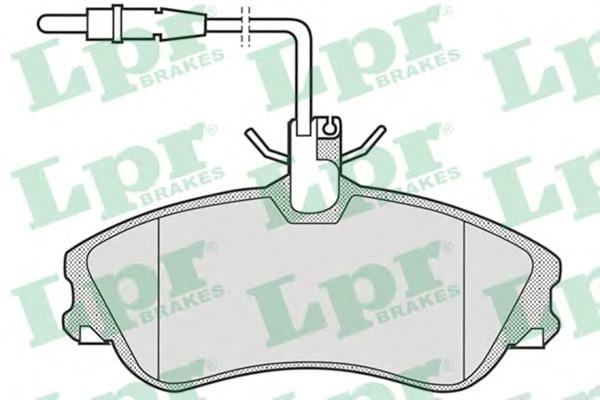 Klocki hamulcowe przednie tarczowe LPR 05P683 cena, od 21,23 USD