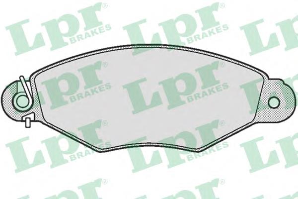 Do koszyka 05P661 LPR Klocki hamulcowe przednie tarczowe