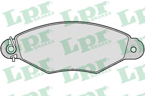 Do koszyka 05P662 LPR Klocki hamulcowe przednie tarczowe