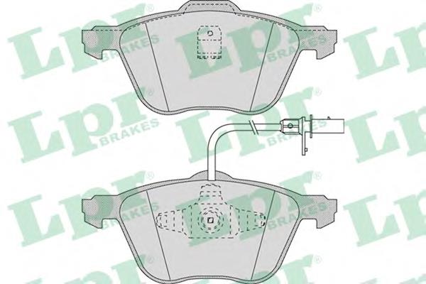 Klocki hamulcowe przednie tarczowe LPR 05P971 cena, od 33,88 USD