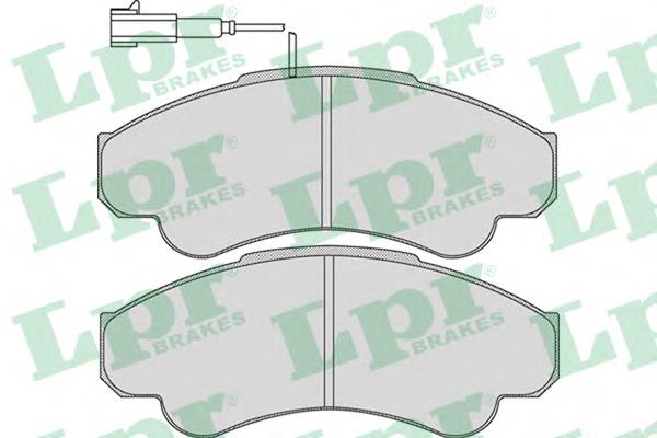 Klocki hamulcowe przednie tarczowe LPR 05P967 cena, od 25,91 USD