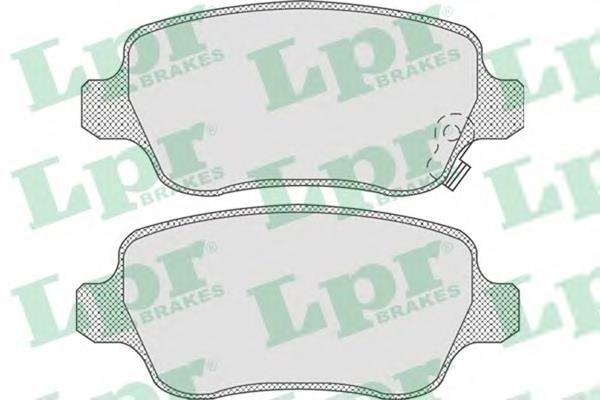 Okładziny (klocki) do hamulców tarczowych tylne LPR 05P811 cena, od 19,21 USD