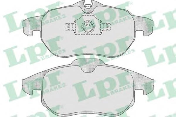 Klocki hamulcowe przednie tarczowe LPR 05P814 cena, od 26,33 USD
