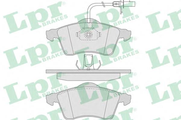 Klocki hamulcowe przednie tarczowe LPR 05P787 cena, od 26,54 USD