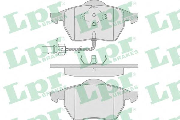 Klocki hamulcowe przednie tarczowe LPR 05P790 cena, od 32,19 USD