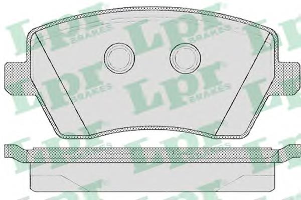 05P867 LPR klocki hamulcowe przednie tarczowe