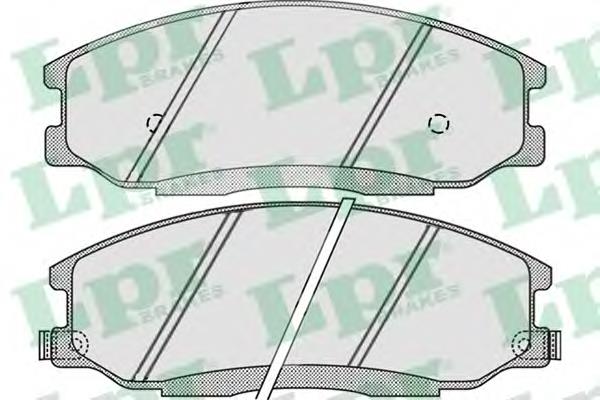 Klocki hamulcowe przednie tarczowe LPR 05P860 cena, od 25,40 USD