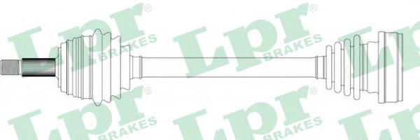 Półoś napędowa przednia lewa 22466 GKN-Spidan