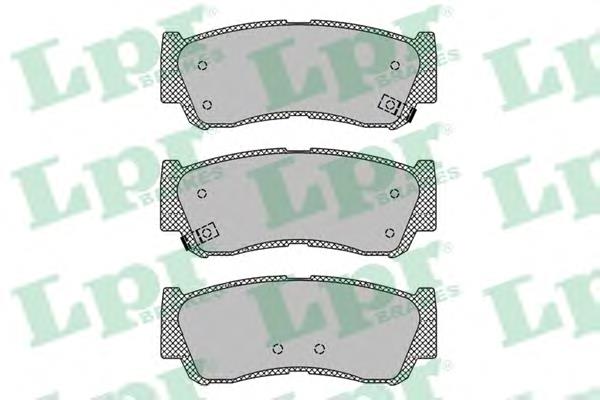 05P1417 LPR okładziny (klocki do hamulców tarczowych tylne)